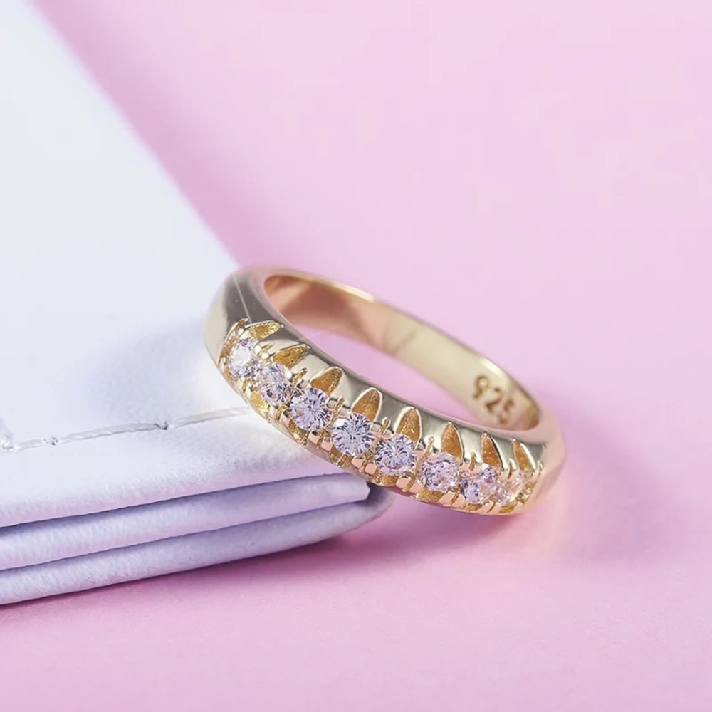 New Gold Micro Paved Casual Ring - Picture 3 of 6